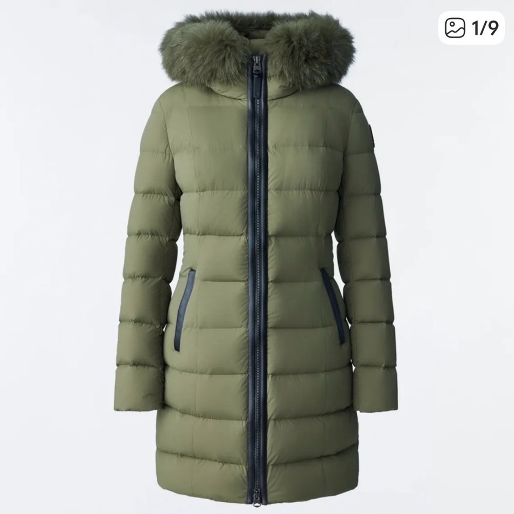 Mackage Olive Hooded Puffer Coat with Fur Trim